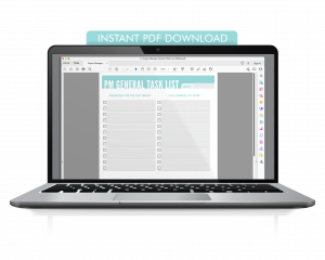 PM General Task List - Digital Download