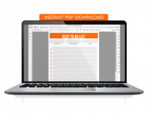 Visit To Do List Digital Download