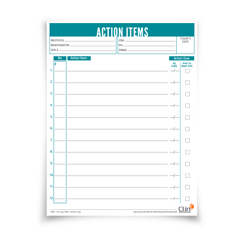Action Item Pad