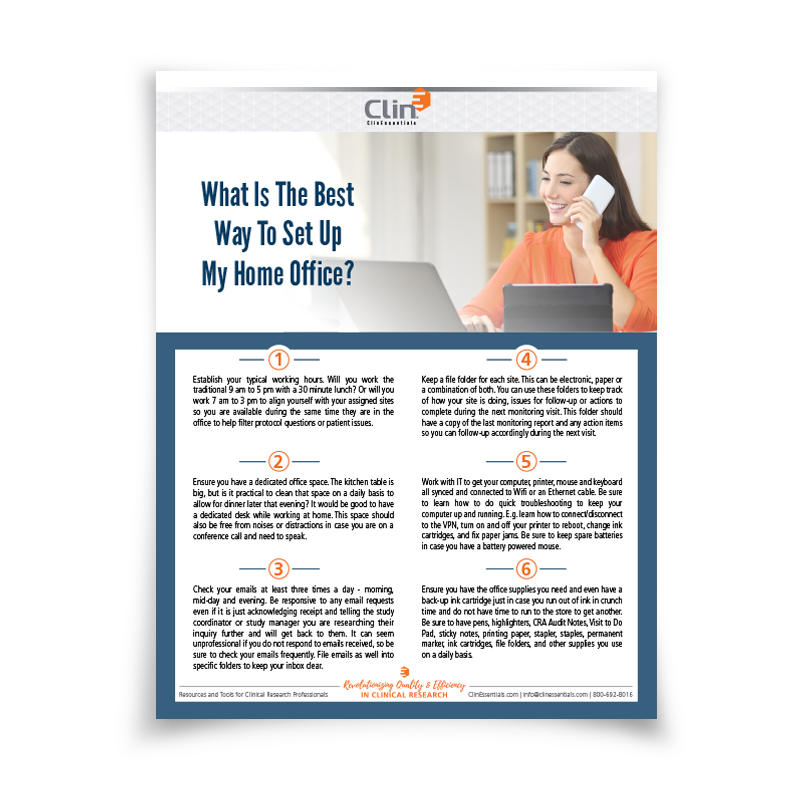 Setting Up Home Office-CRA