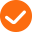 orange checkmark